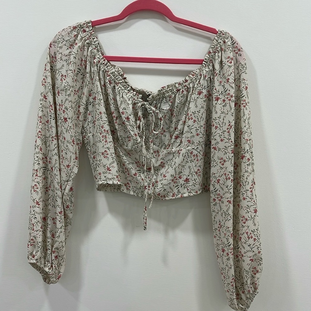 Floral crop top